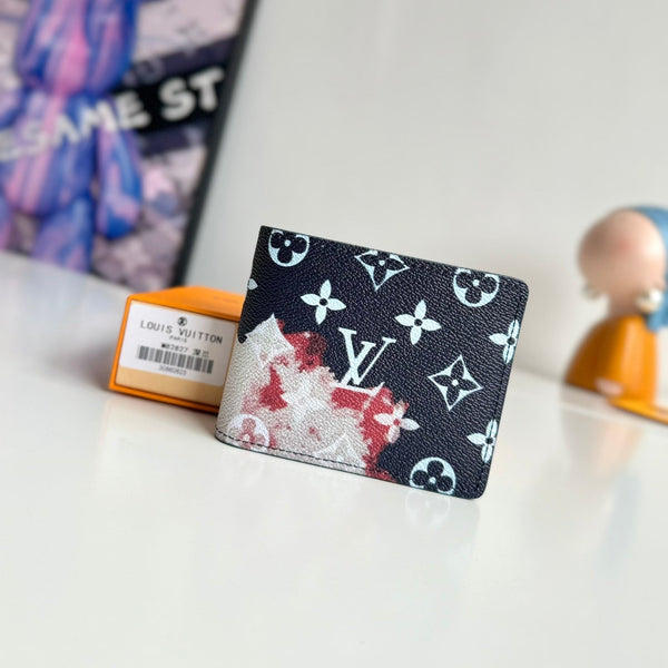 LV Multiple Wallet Ink Blue Monogram Canvas 221271