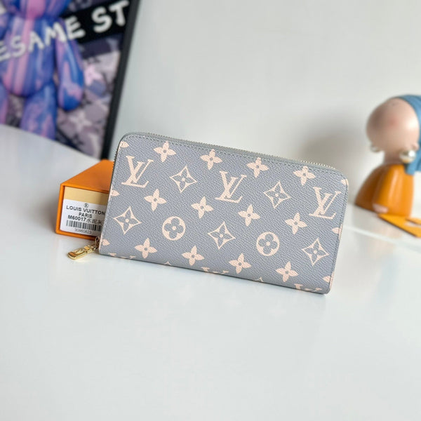 LV M60017  Zipper Wallet Trianon Gray Monogram Canvas GHW 221279