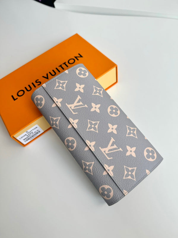 Portafoglio LV Sarah Trianon grigio tela monogramma GHW 221281