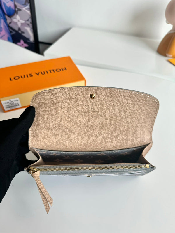 Portafoglio LV Emilie Trianon Grey Monogram Canvas GHW 221283