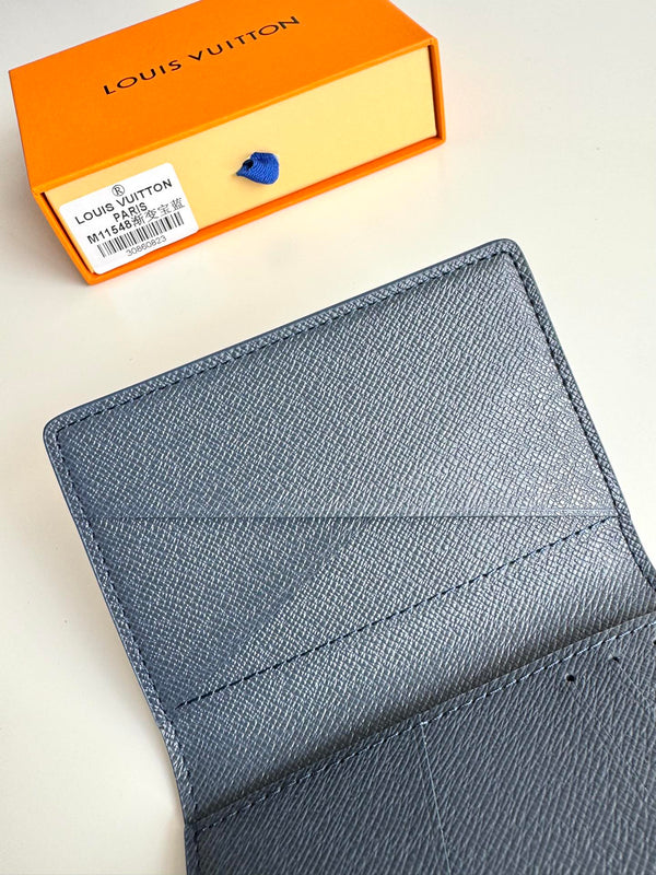 LV Pocket Organizer in tela sfumata monogramma blu navy 221314