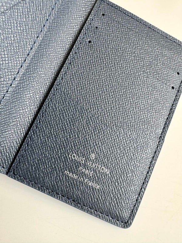 LV Pocket Organizer in tela sfumata monogramma blu navy 221314