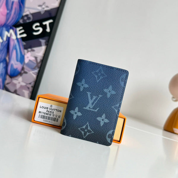 LV Pocket Organizer in tela sfumata monogramma blu navy 221314