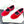 Celine 25 Eve Triomphe Ballet Flat Red Velvet 547725