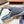 LP Charms Walk Babouche Loafer Pigeon Blue Suede With Rabbit Fur Lining 206238
