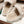 LP Charms Walk Babouche Loafer Bisque Cream mix White Suede With Rabbit Fur Lining 206243