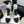 CC 26 Combat Boot White Black Tweed Leather 588800