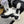 CC 26 Combat Boot White Black Tweed Leather 588800