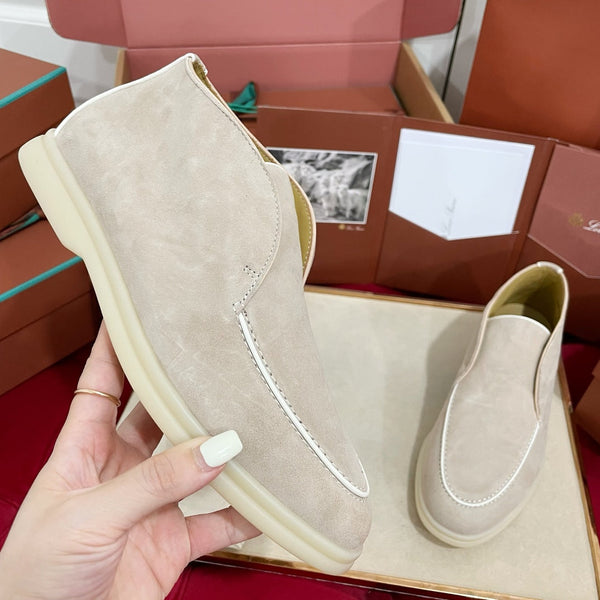 Stivaletto LP Open Walk in camoscio beige chiaro, marrone, bianco 978056