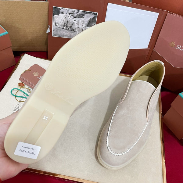 Stivaletto LP Open Walk in camoscio beige chiaro, marrone, bianco 978056