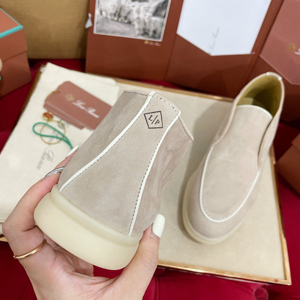 Stivaletto LP Open Walk in camoscio beige chiaro, marrone, bianco 978056