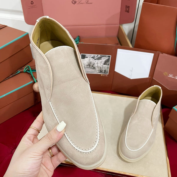 Stivaletto LP Open Walk in camoscio beige chiaro, marrone, bianco 978056