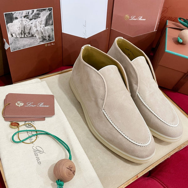Stivaletto LP Open Walk in camoscio beige chiaro, marrone, bianco 978056