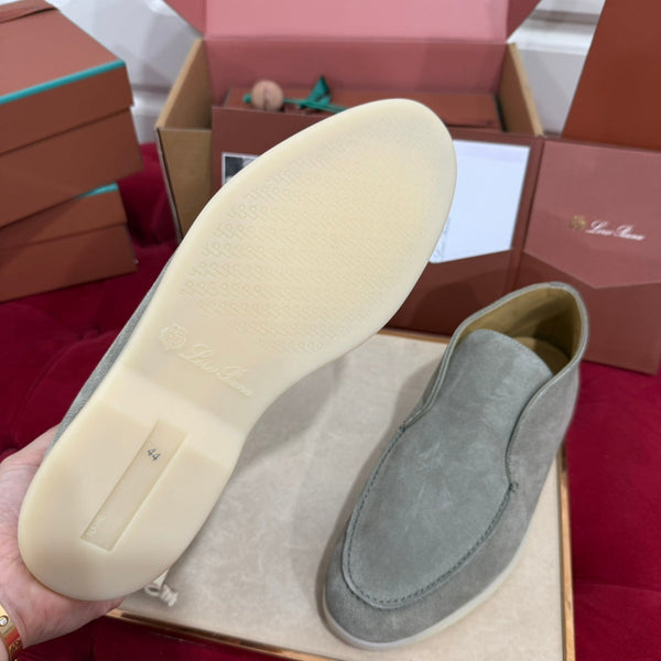 Stivaletto LP Open Walk in pelle scamosciata grigio-verde 978062