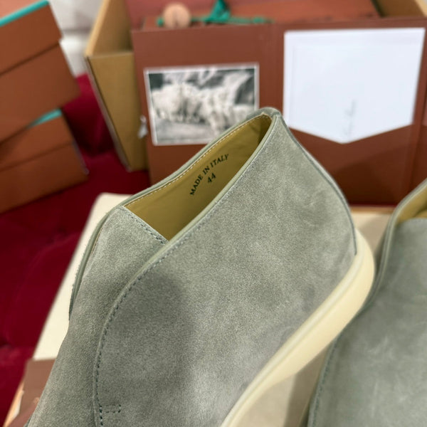 Stivaletto LP Open Walk in pelle scamosciata grigio-verde 978062