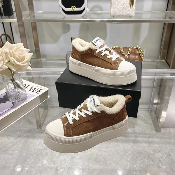 CC Sneaker Brown Suede Wool Lining