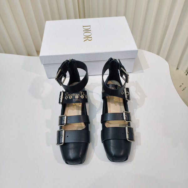 CD 25 Mary Jane Flat Calfskin and Suede 237989