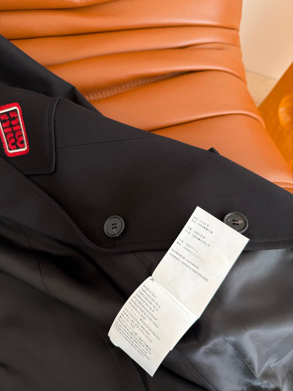 Miu Miu 25 Suit Jacket Black Wool Polyester