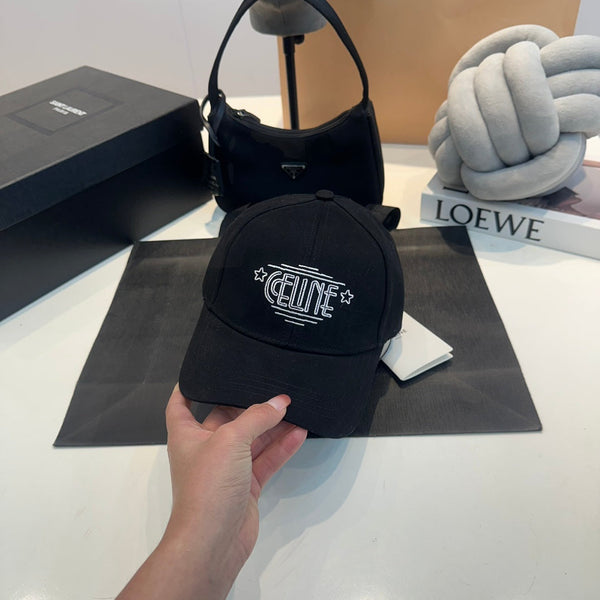 Cappellino Celin in tessuto di cotone nero 210332