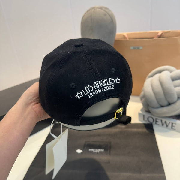 Cappellino Celin in tessuto di cotone nero 210332