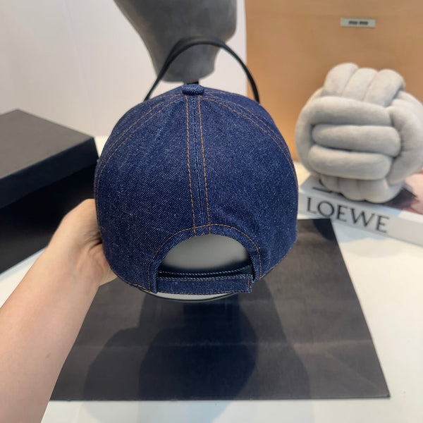 Cappello Celin in tessuto denim blu 210428