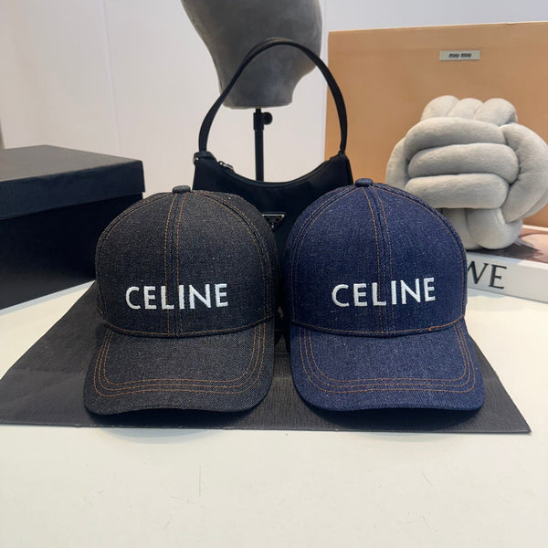 Cappello Celin in tessuto denim blu 210428