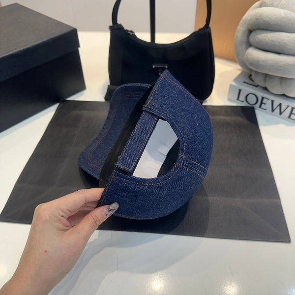 Cappello Celin in tessuto denim blu 210428