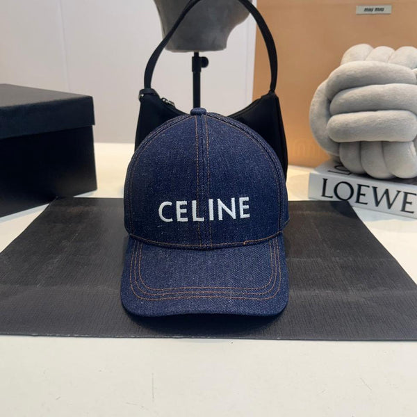 Cappello Celin in tessuto denim blu 210428