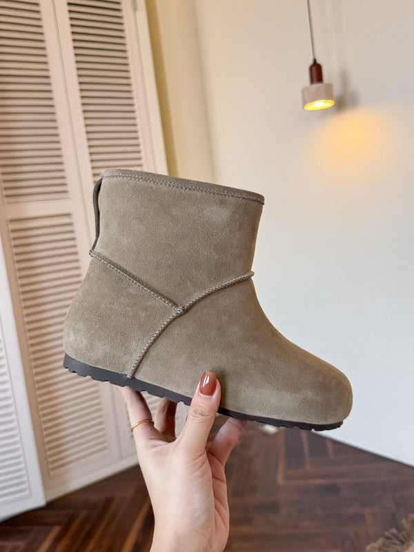 UGG Classic Femme Mini Boots Stone Clay Wool Suede 517909