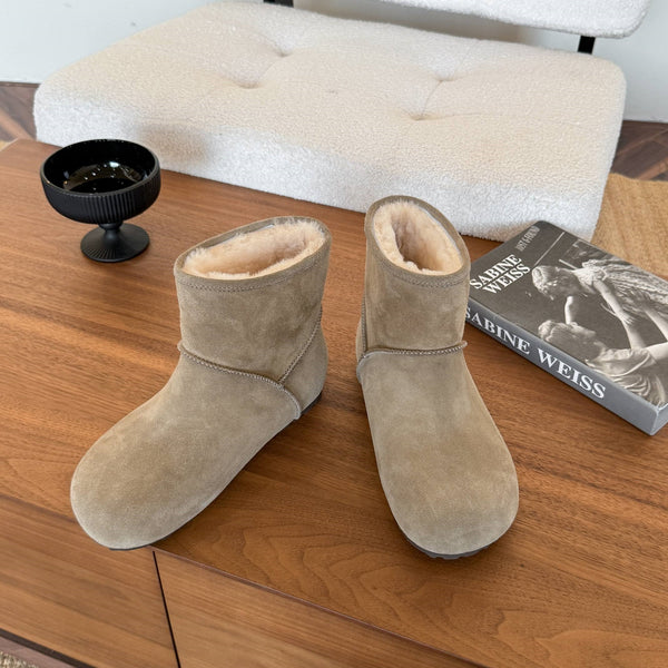 UGG Classic Femme Mini Boots Stone Clay Wool Suede 517909