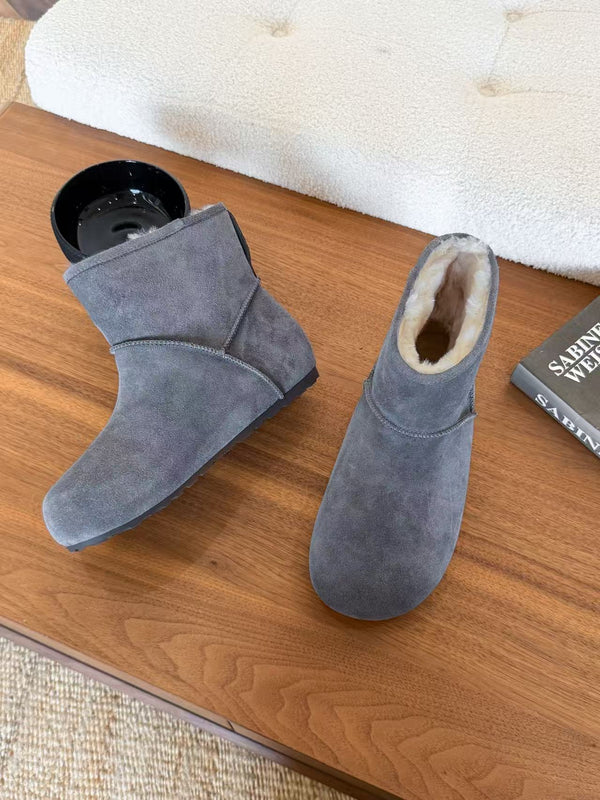 UGG Classic Femme Mini Boots Grey Wool Suede 517910