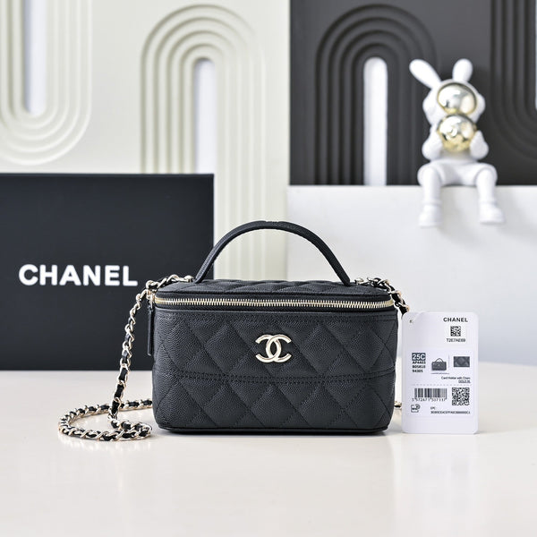 CC 25C Vanity Case 17 Black Caviar Leather 286273