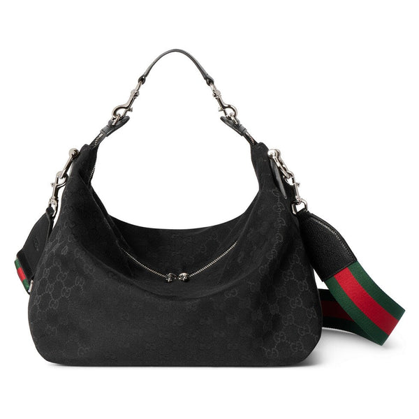 GG 26s Beatrix Medium Crossbody Bag 33cm Black Canvas