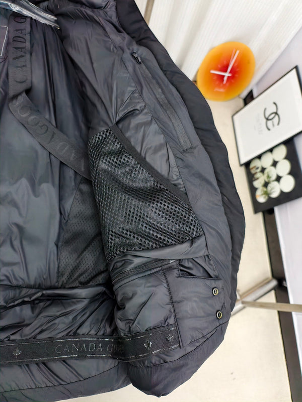 C. Goose Down Jacket Black Polyester 0013