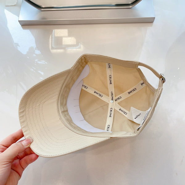 Cappello Celin in tessuto di cotone bianco avorio 210387