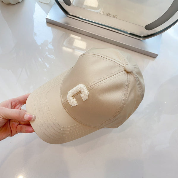 Cappello Celin in tessuto di cotone bianco avorio 210387
