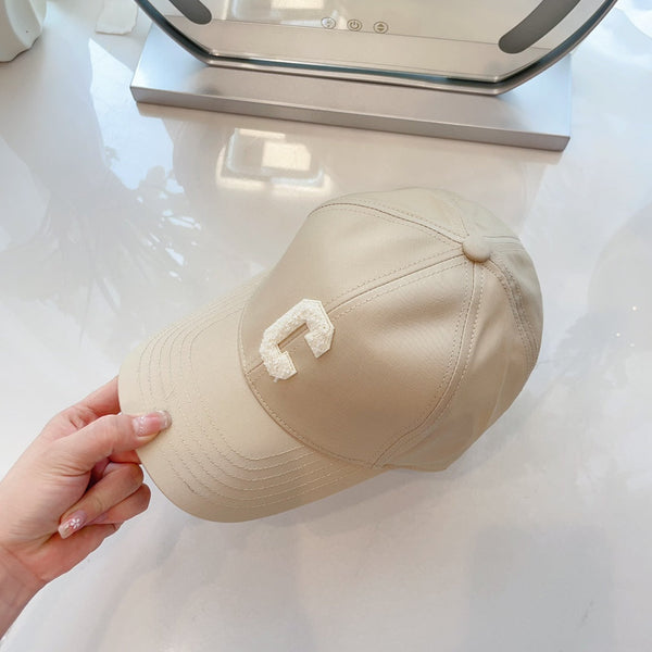 Cappello Celin in tessuto di cotone bianco avorio 210387