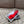 PRA TRIANGLE HEEL SATIN SANDALS CRIMSON