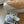 amy flat mule silver metalic lambskin