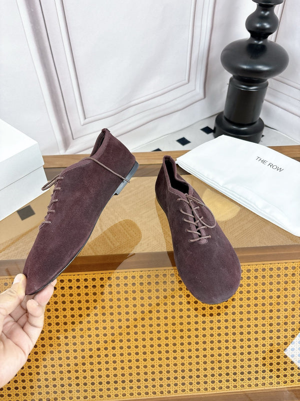 TR Deep Mouth Slip-on Loafers Coffee Suede 931972