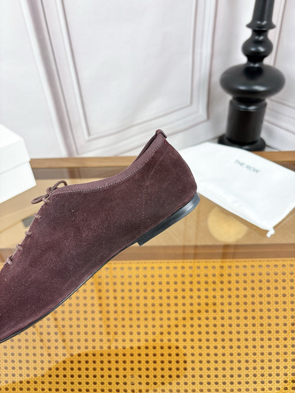 TR Deep Mouth Slip-on Loafers Coffee Suede 931972