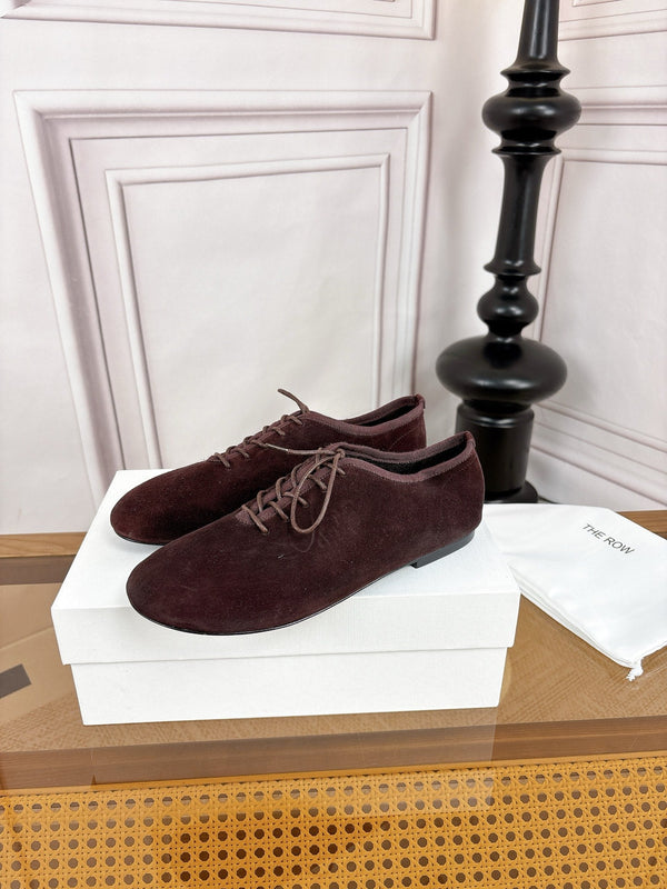 TR Deep Mouth Slip-on Loafers Coffee Suede 931972