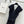 CD 25 V-neck Puff Sleeve Dress black Satin Silk