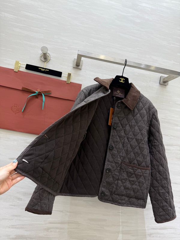 LP 25 Jacket Dark Gray mix Brown Virgin Wool 316566