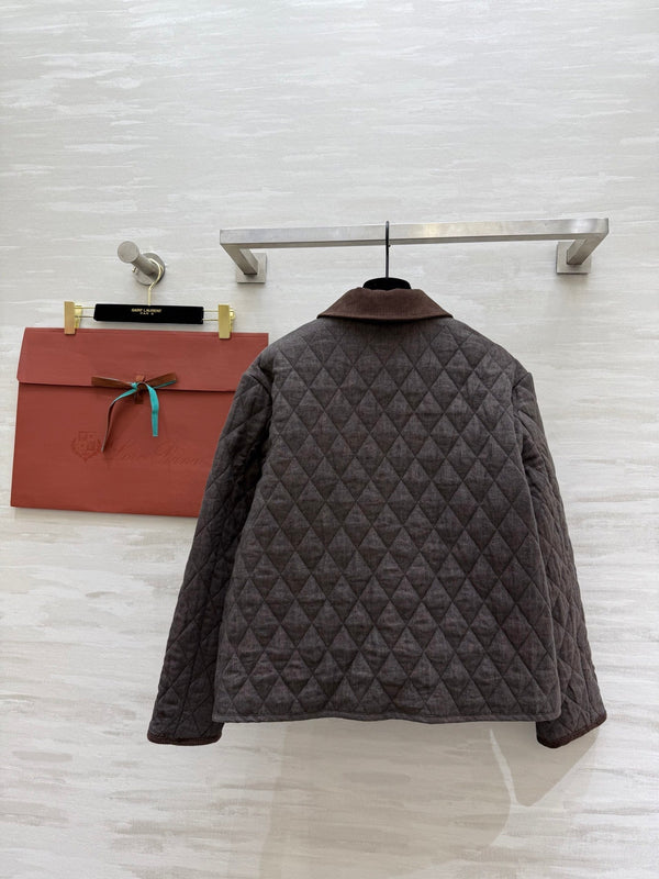 LP 25 Jacket Dark Gray mix Brown Virgin Wool 316566