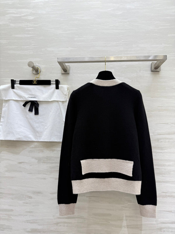 Chanel 2025 Ensemble deux pièces Cardigan Veste Laine Cachemire Noir 319528