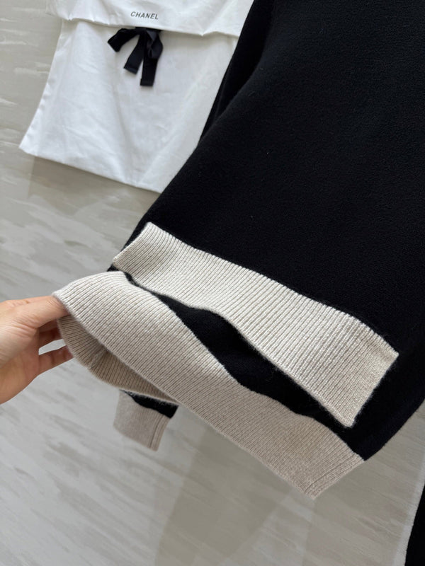 Chanel 2025 Ensemble deux pièces Cardigan Veste Laine Cachemire Noir 319528