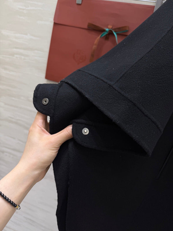 LP 25 Salzburg Cape Coat Black Cashmere 319366