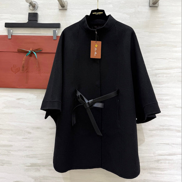 LP 25 Salzburg Cape Coat Black Cashmere 319366