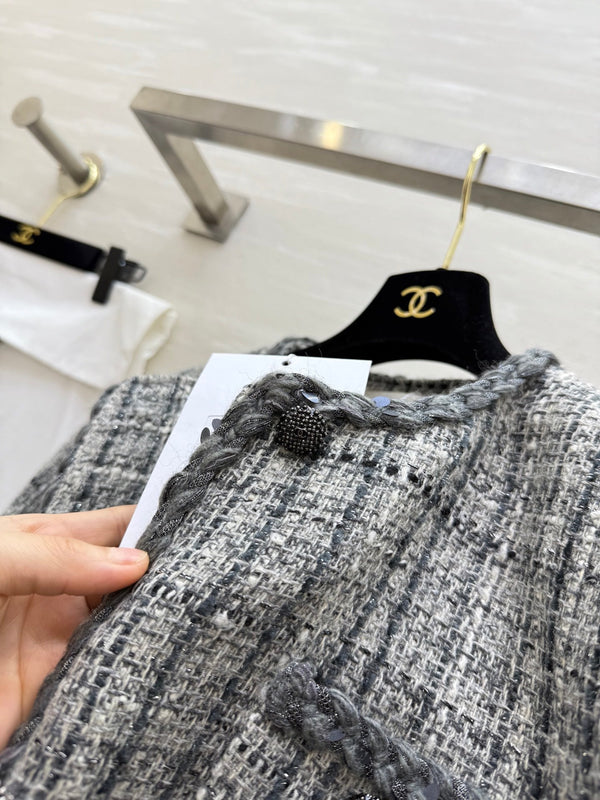 Veste CC 26s Tweed gris 343357